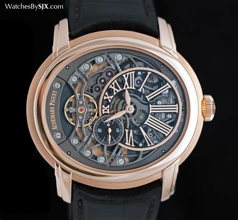 audemars piguet millenary leather strap|audemars piguet silicone strap.